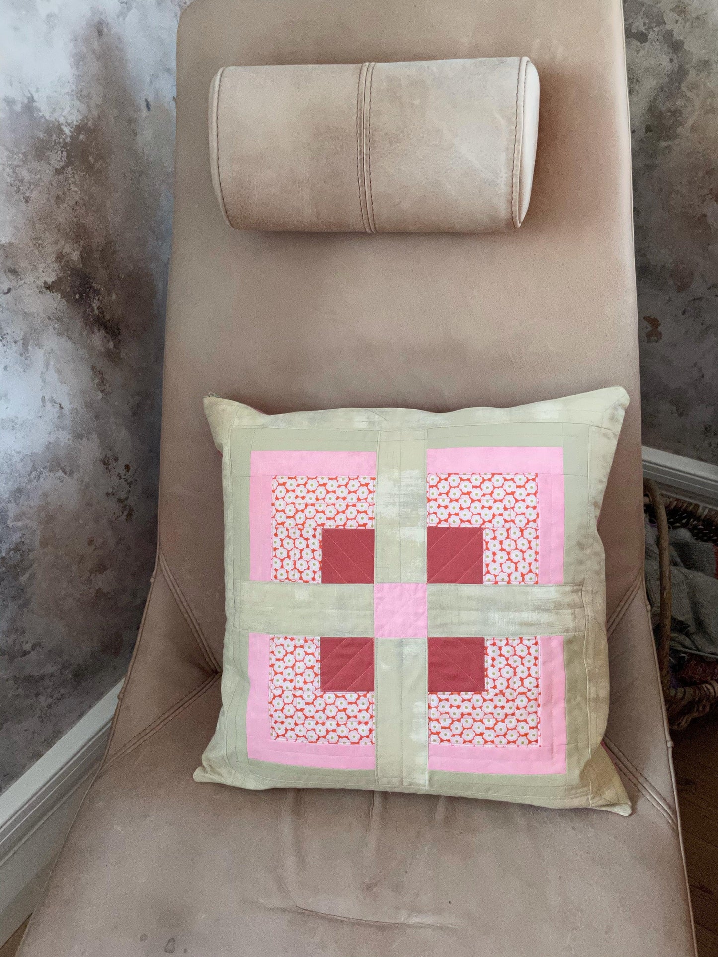 Pillow in an armchair.